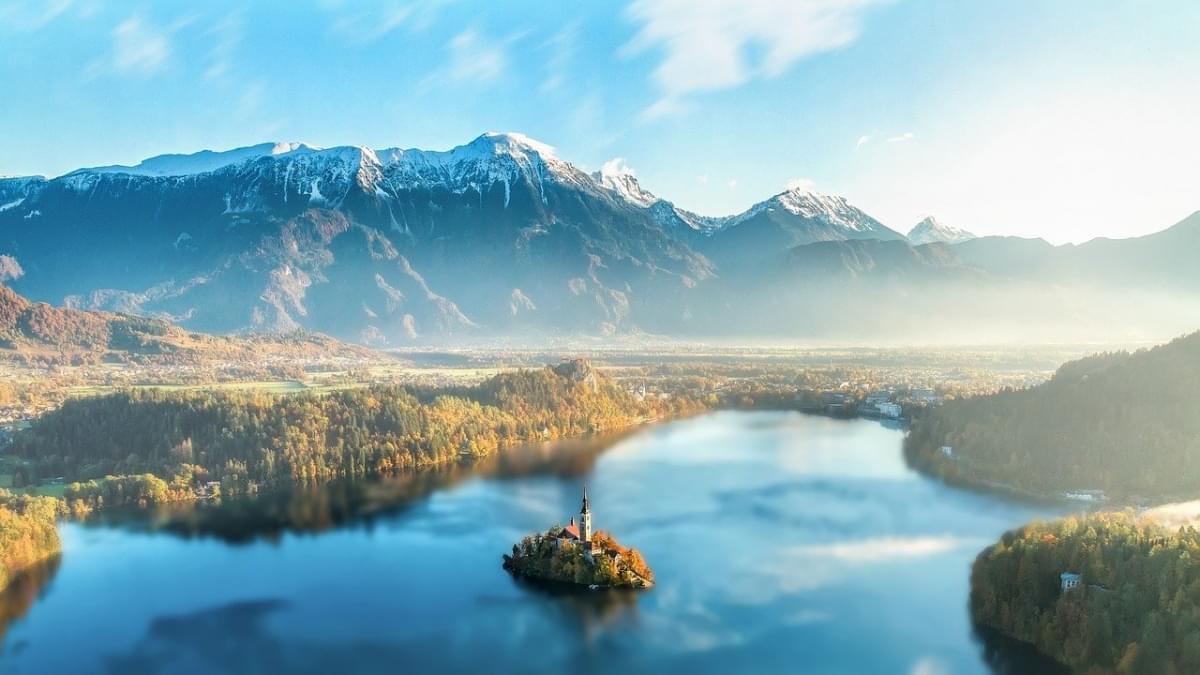 Panoramica sul lago di Bled