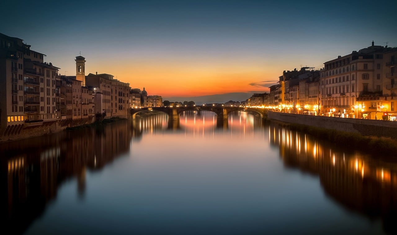 italia fiume ponte firenze tuscany