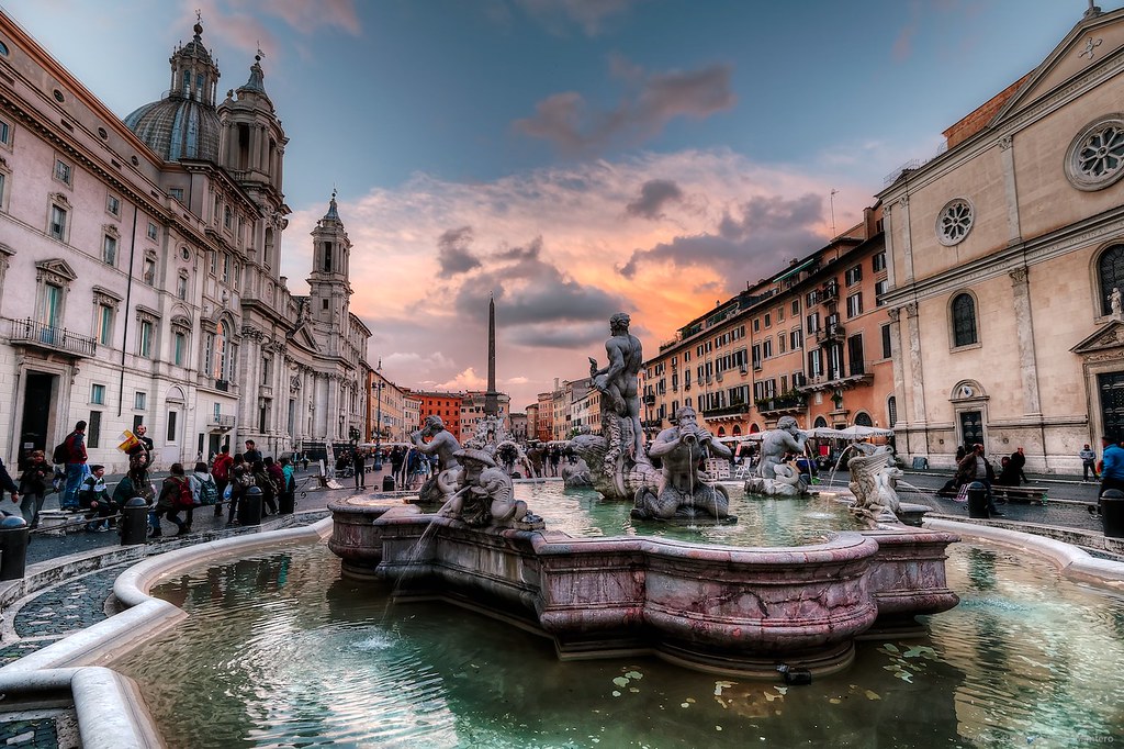 piazza navona fontana del moro