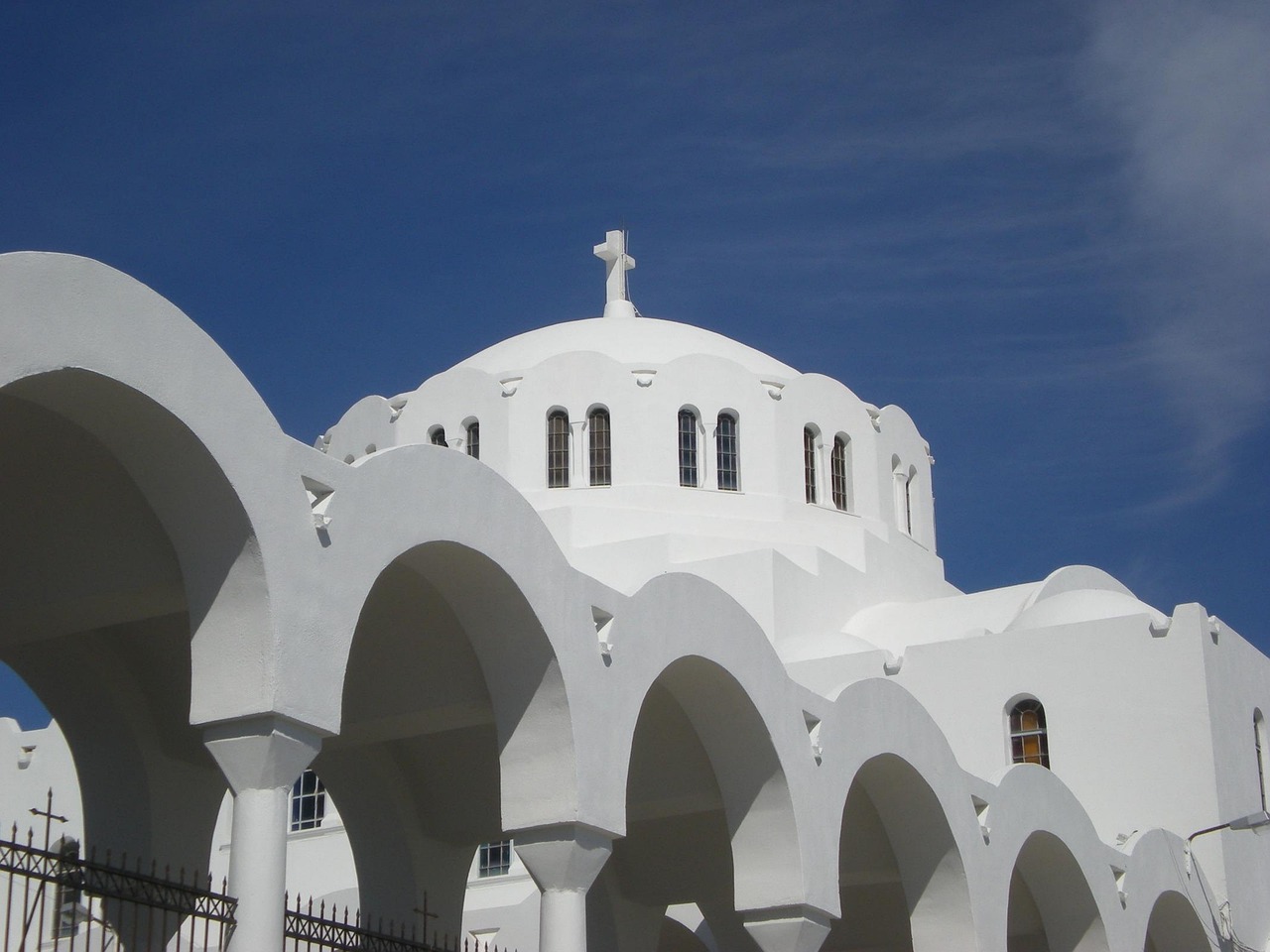 santorini fira greek island greece